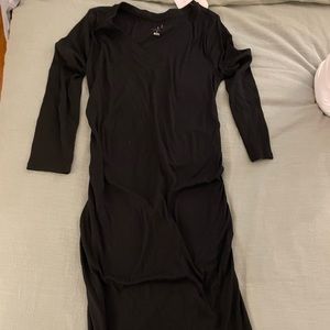 Isabel Maternity Black Dress